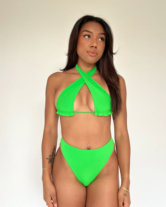 Halter Top | Lime Green